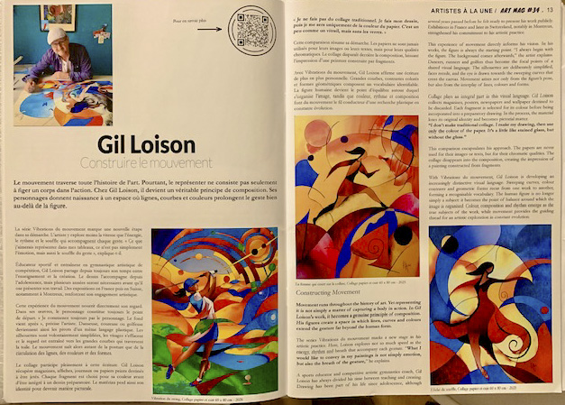 Gil Loison à l'honneur dans ART MAG INTERNATIONAL : « Construire le mouvement » 