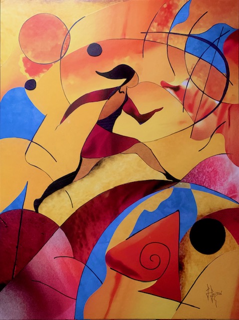 LA FEMME QUI COURT SUR LA COLLINE...