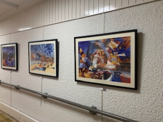 LA CRIQUE Œuvre originale (50X70 cm) avec l'encadrement 82x62 cm.  