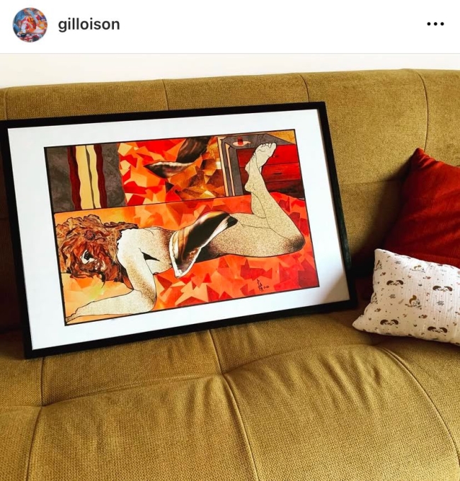 AFTER LOVE- Œuvre originale 45x65 cm (+ encadrement)